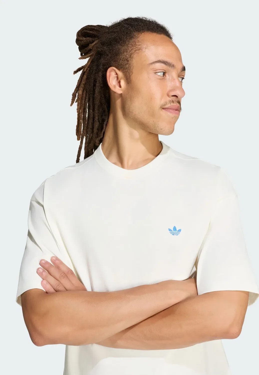 Футболка с принтом Napoli gfx - футболка с принтом Adidas Originals, Off White — фото 3