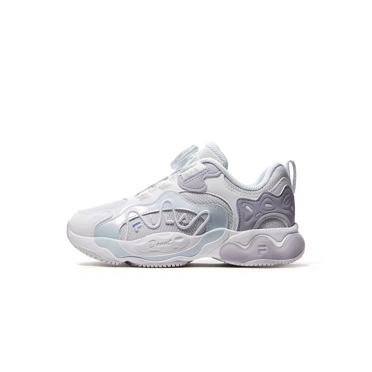 Детские кроссовки с принтом FILA KIDS, Lilac White