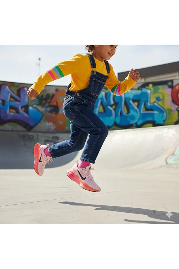 Детские кроссовки для девочек с принтом Vomero 18 Nike, Multicolor — фото 3
