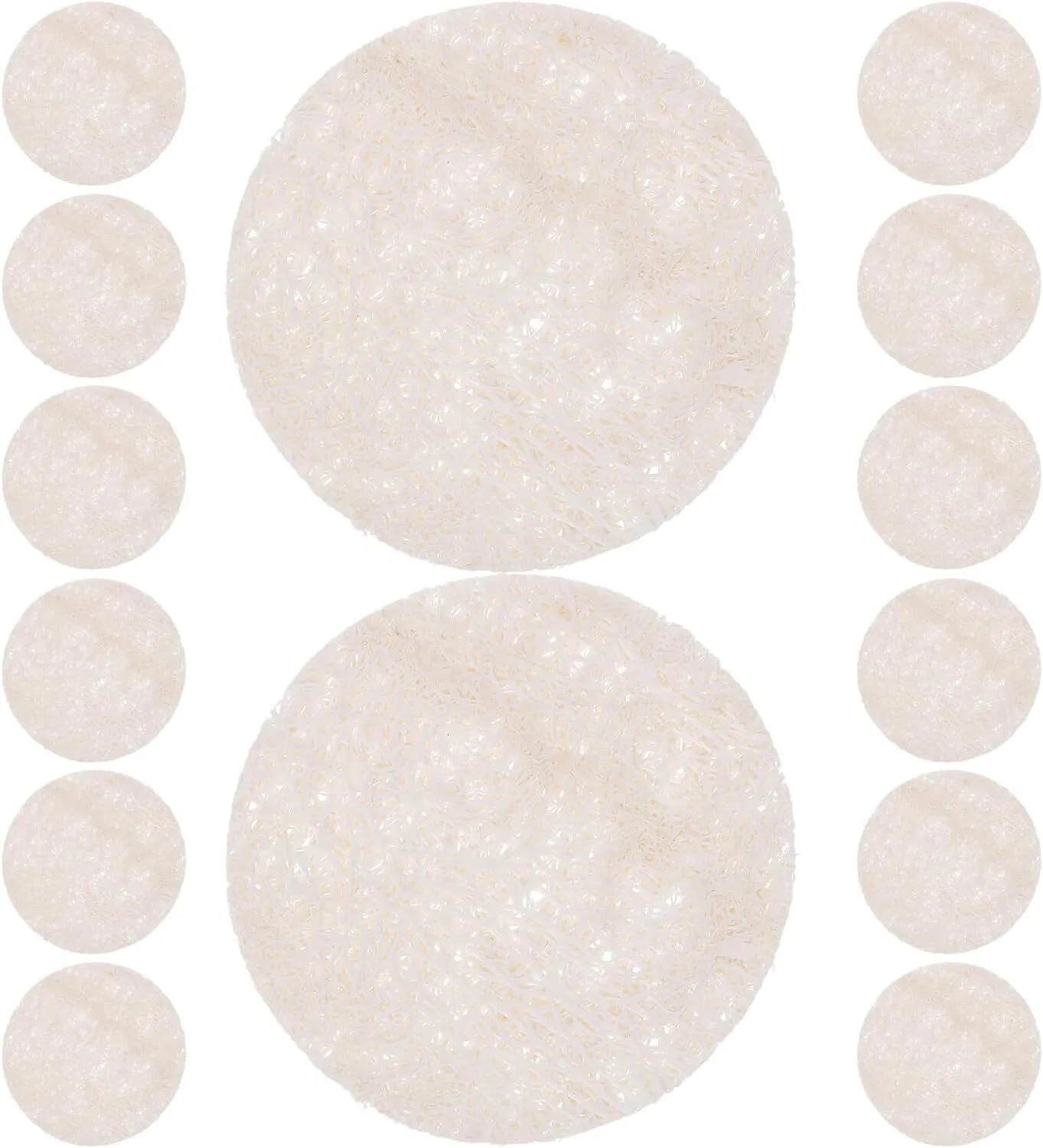 Спонж для лица эксфолиирующий, 30 шт, CALLARON, 6x6x0.3 см, Beige