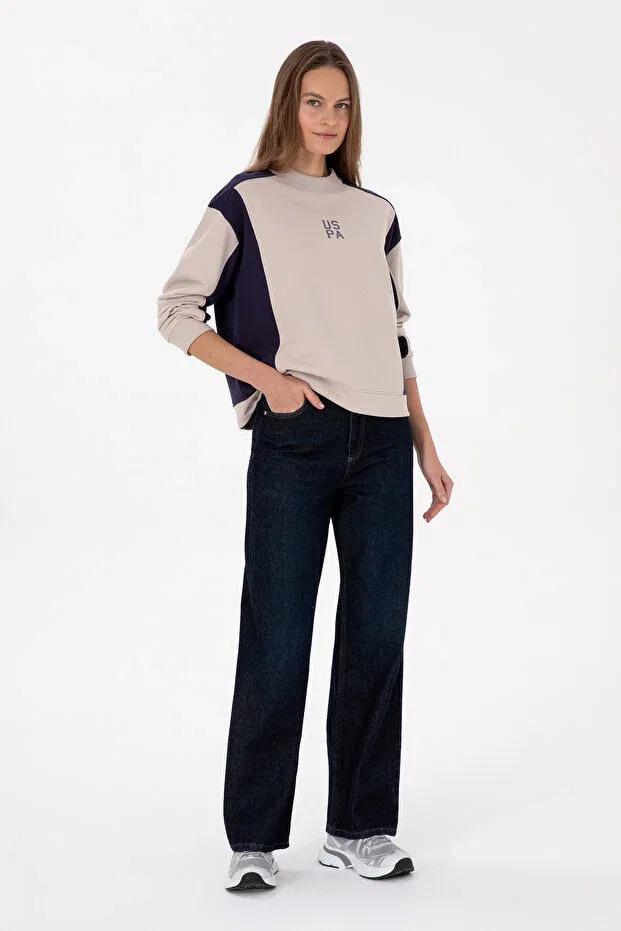 Женские свитшот с круглым вырезом U.S. Polo Assn., Plum — фото 4