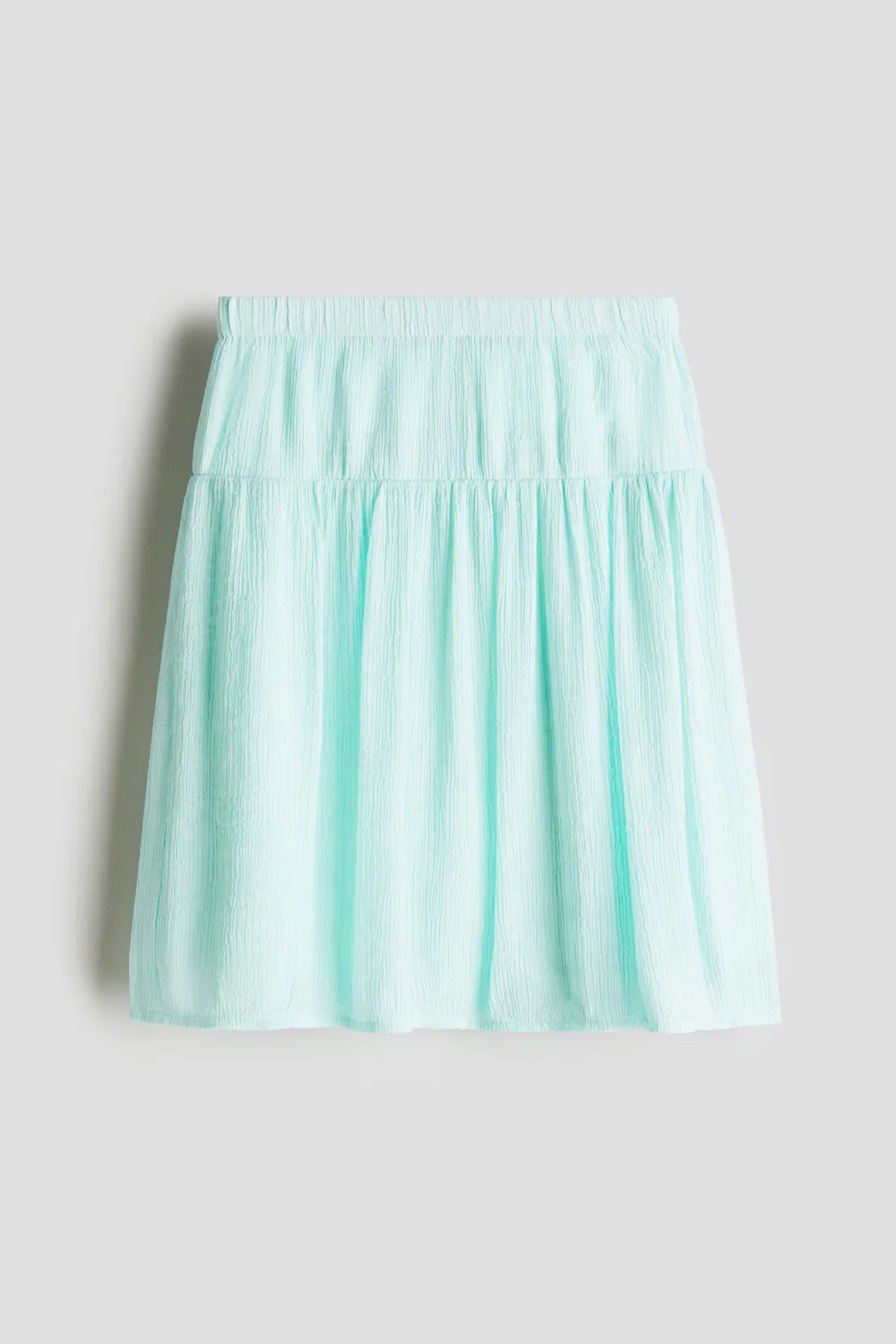 Юбка из жатого шифона H&M, Helltürkis