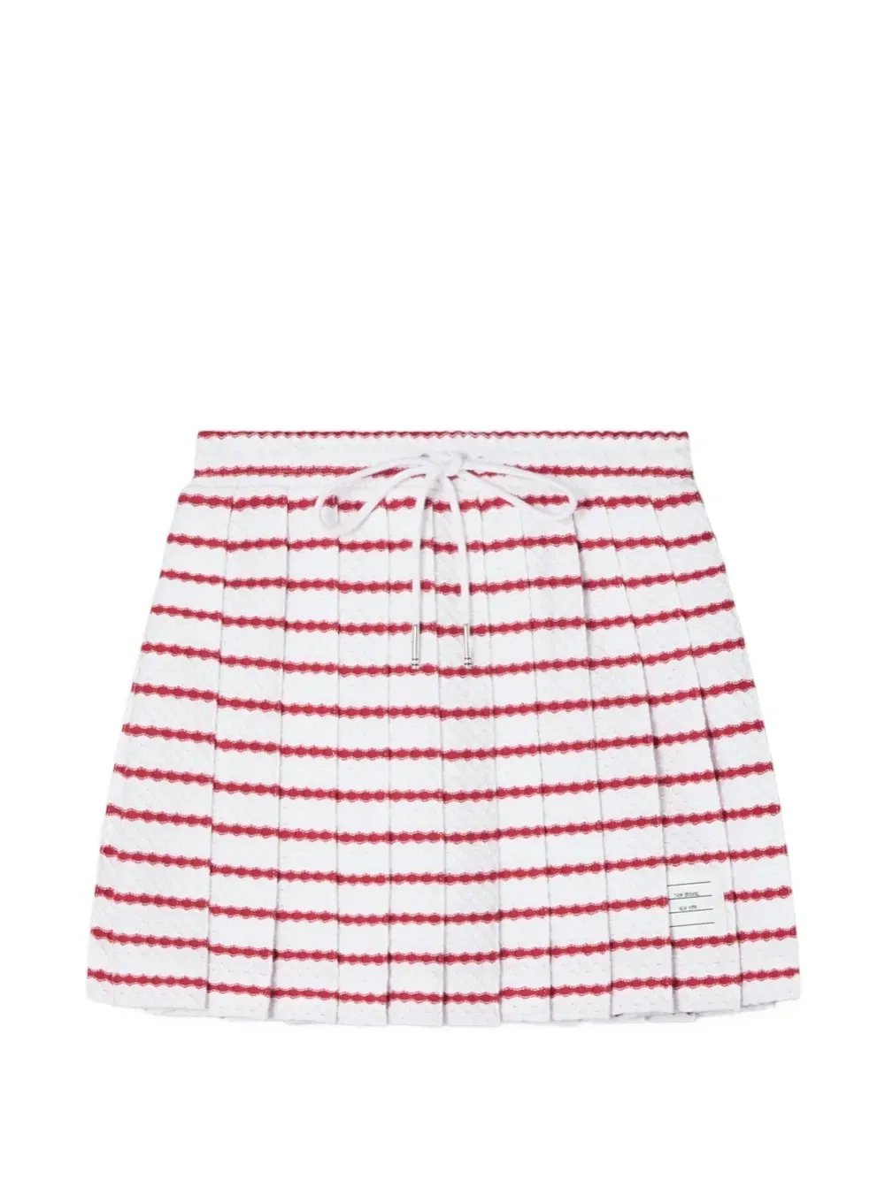Мини-юбка со складками Thom Browne Kids, белый
