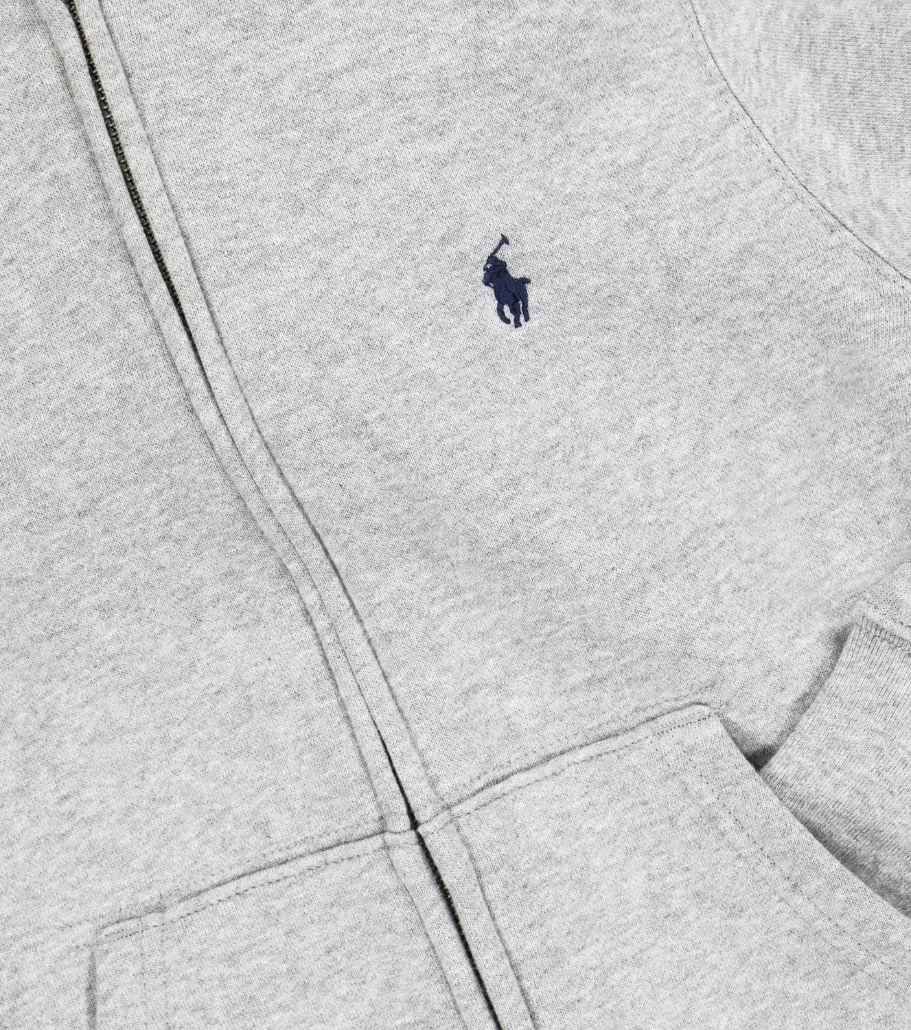 Худи из хлопкового трикотажа с молнией спереди Polo Ralph Lauren Kids, серый — фото 3