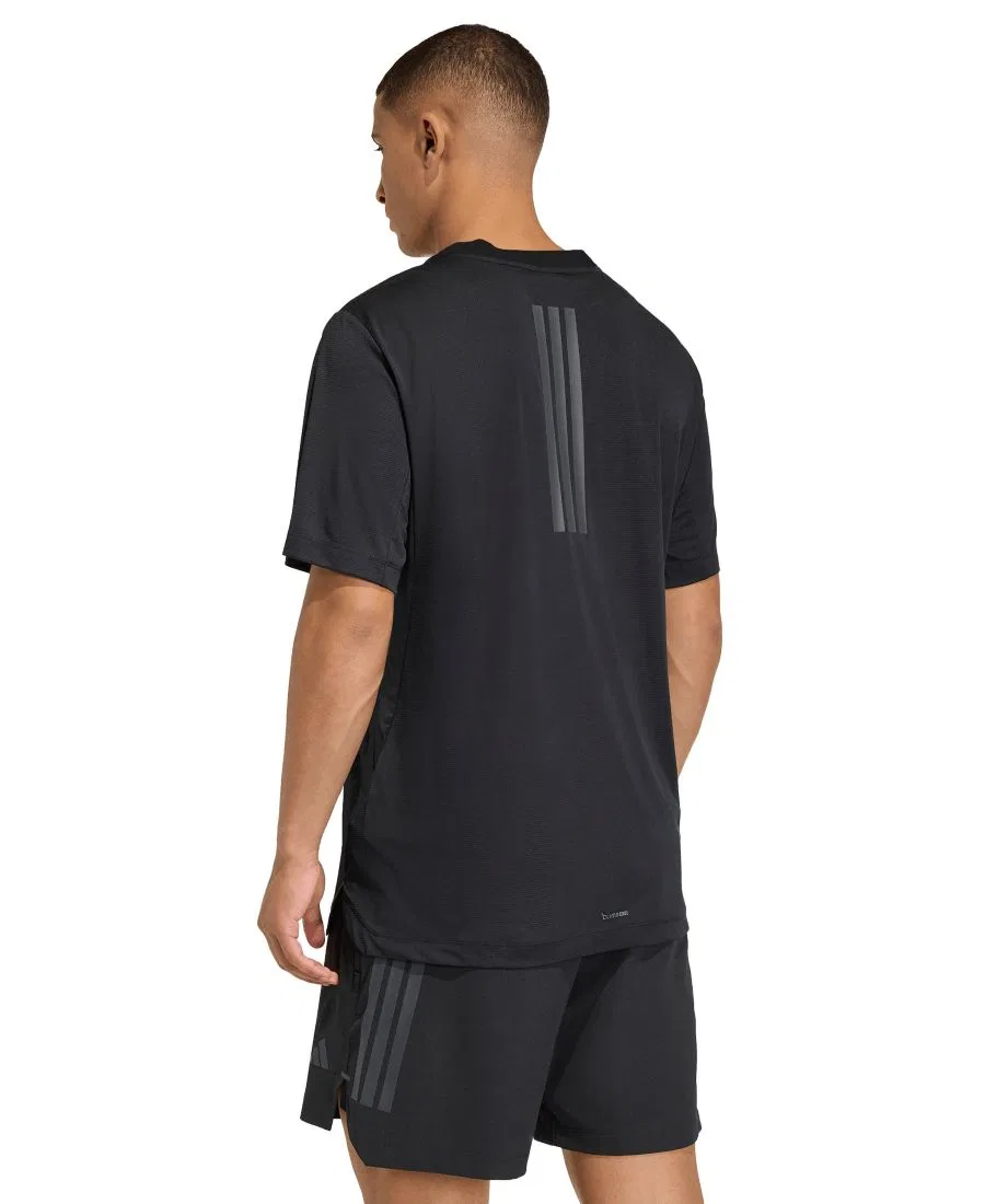 Футболка с коротким рукавом D4T Prime Lift 3-Stripes adidas, Black — фото 3