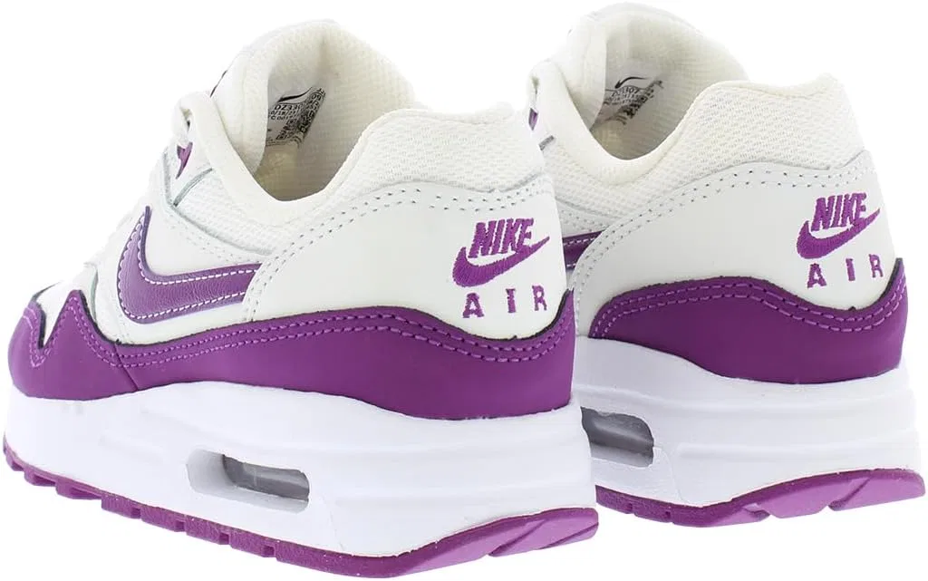 Детские кроссовки для мальчиков Air Max 1 Nike, Summit White/Viotech/White — фото 2