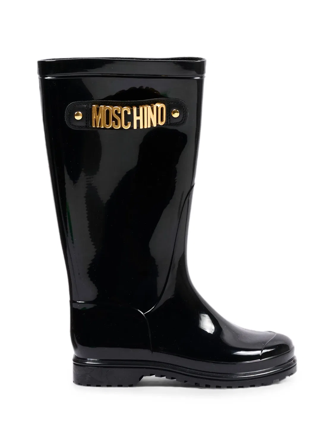 Ботинки с логотипом Moschino Kids, черный