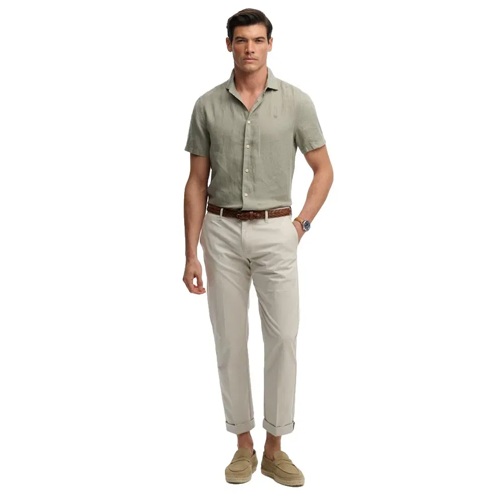 Брюки чинос Regular Fit Superdry Premium, белый — фото 4