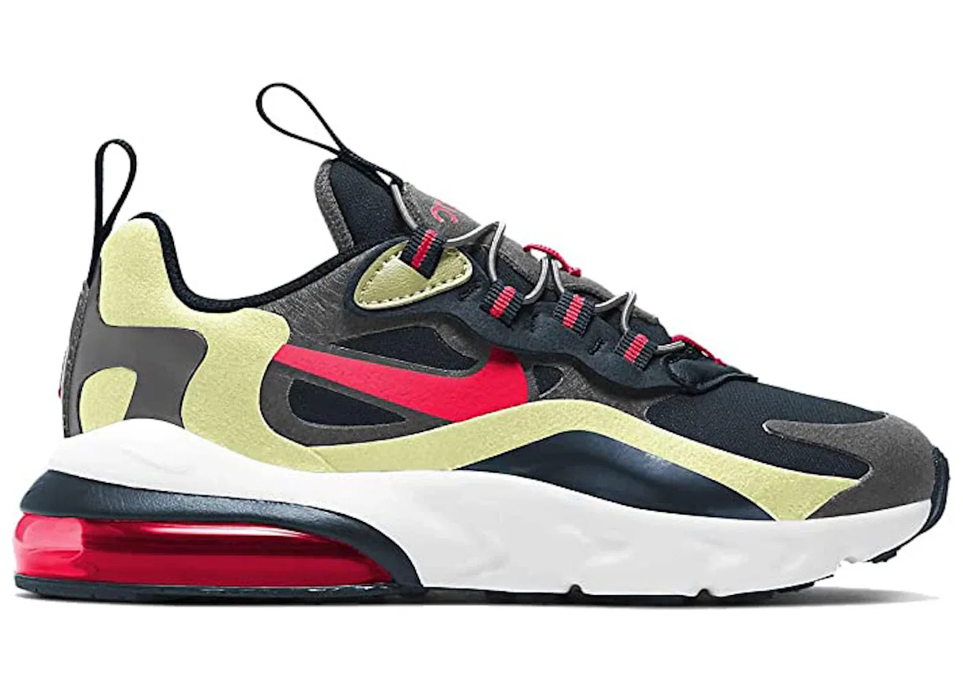 Детские кроссовки Lifestyle Nike Air Max 270 React, Iron Grey/Bright Crimson/Deep Ocean