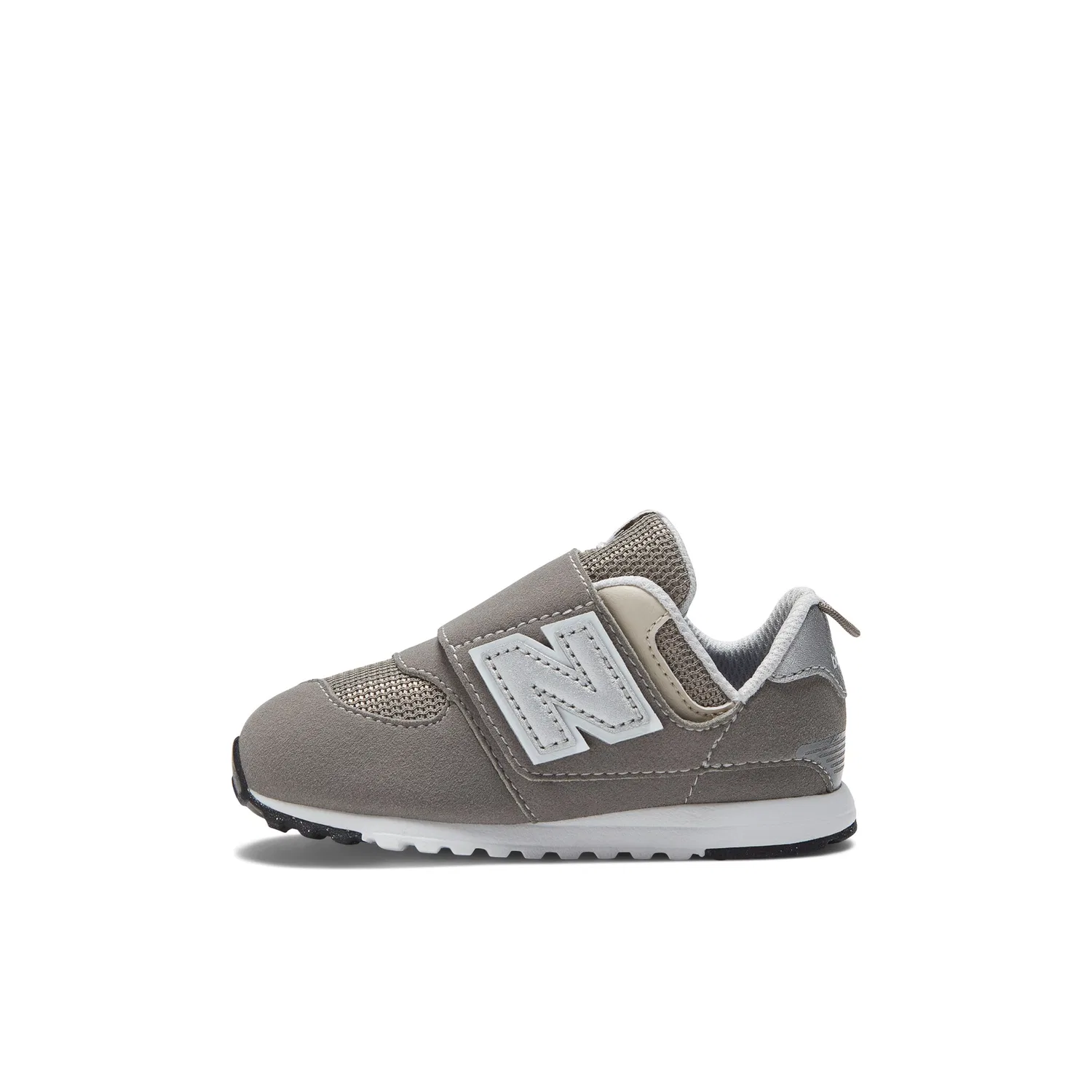 Детские кроссовки с липучкой New Balance NW574, Medium Gray — фото 3