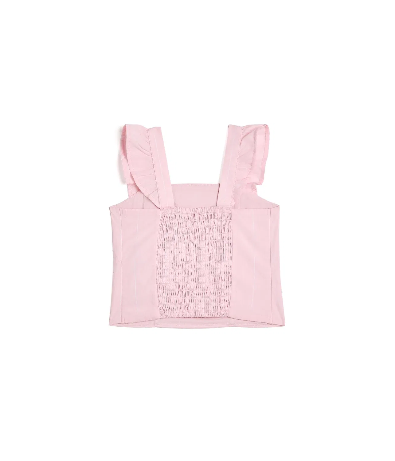 Топ с оборками на бретелях (для детей постарше) Abercrombie Kids, Chalk Pink — фото 2