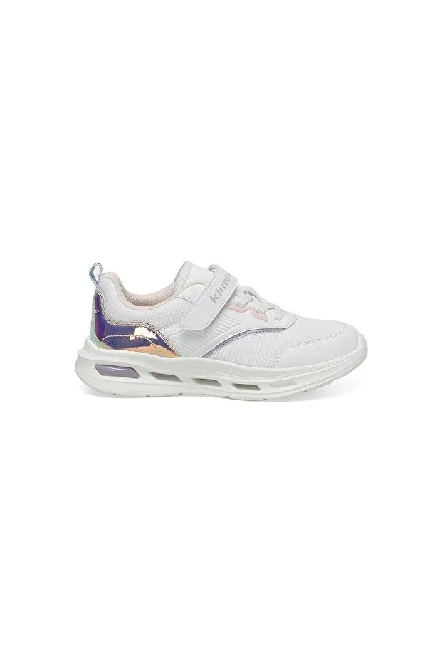 Детские кроссовки для девочек с принтом Kinetix, White Pink
