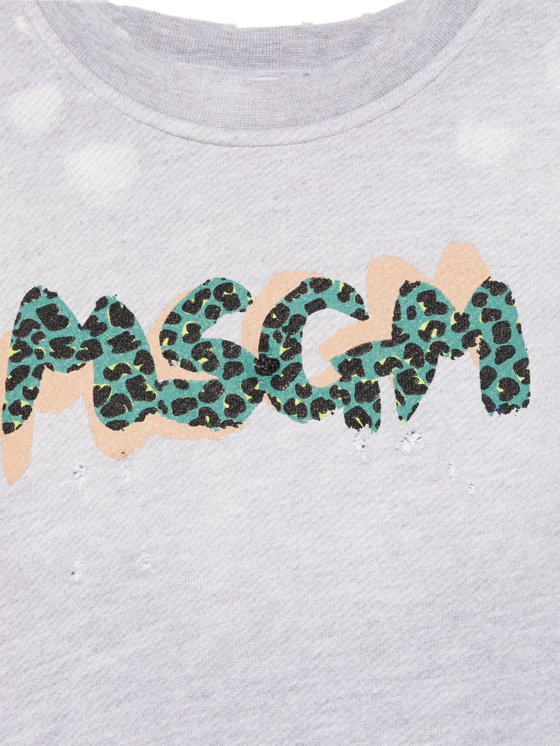 MSGM Футболка с коротким рукавом серого цвета — фото 2