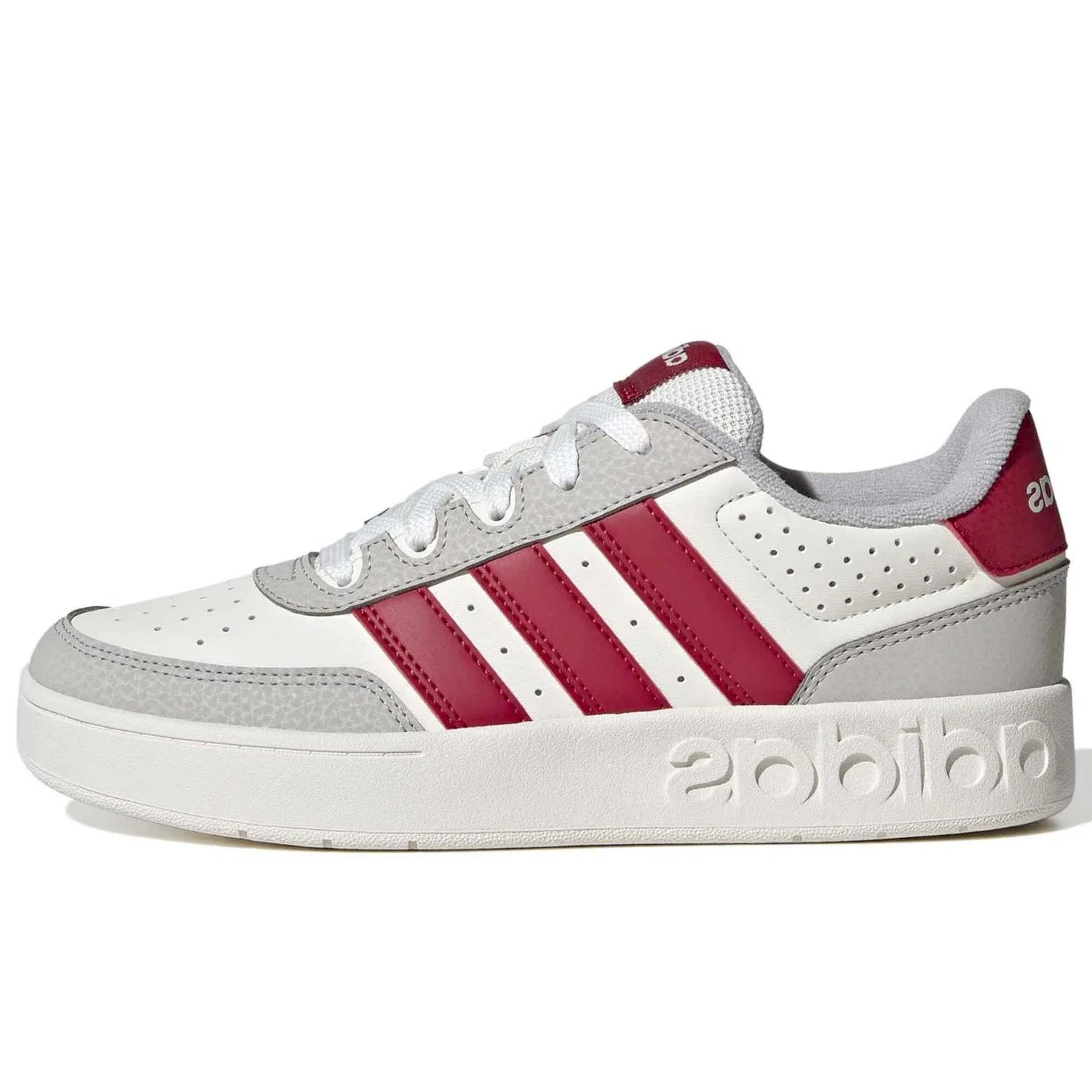 Детские кроссовки с гладким верхом Breakbase J Adidas, White