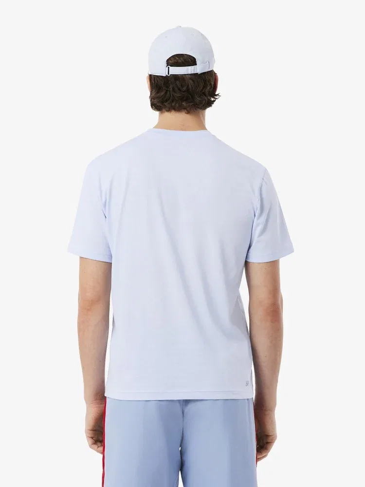 Футболка с коротким рукавом базовая тренировочная TH7618 LACOSTE, Lavender — фото 3