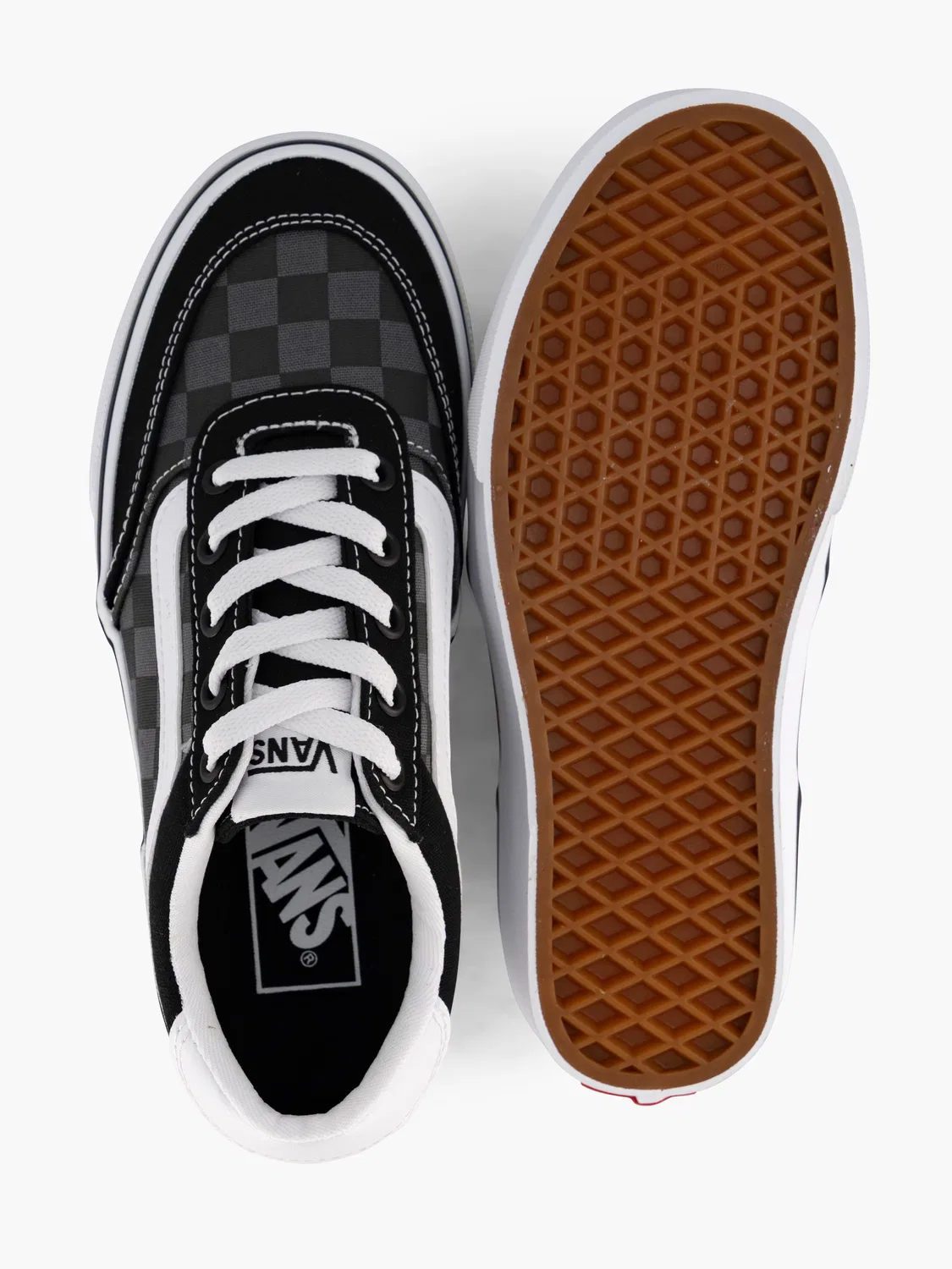 Детские кеды на шнуровке Vans, черный — фото 3