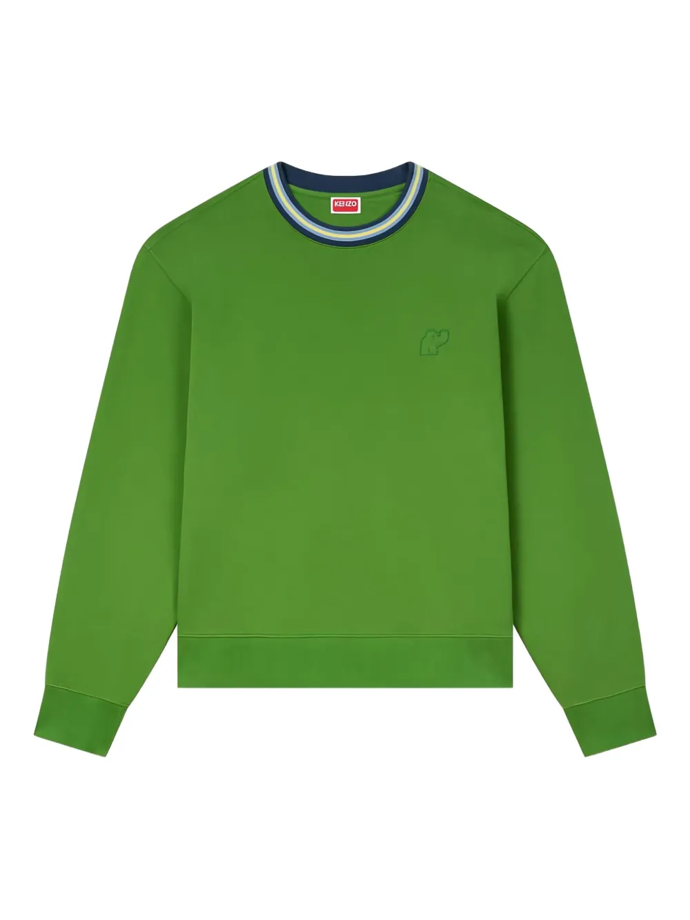 

Свитер с вышитой отделкой Kenzo, зеленый