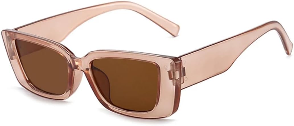 

Солнцезащитные очки с защитой UV400 | Маленькая оправа, линзы конфетного цвета | Для женщин и мужчин, для занятий спортом на открытом воздухе и вождения DSVIGF, Tea Brown