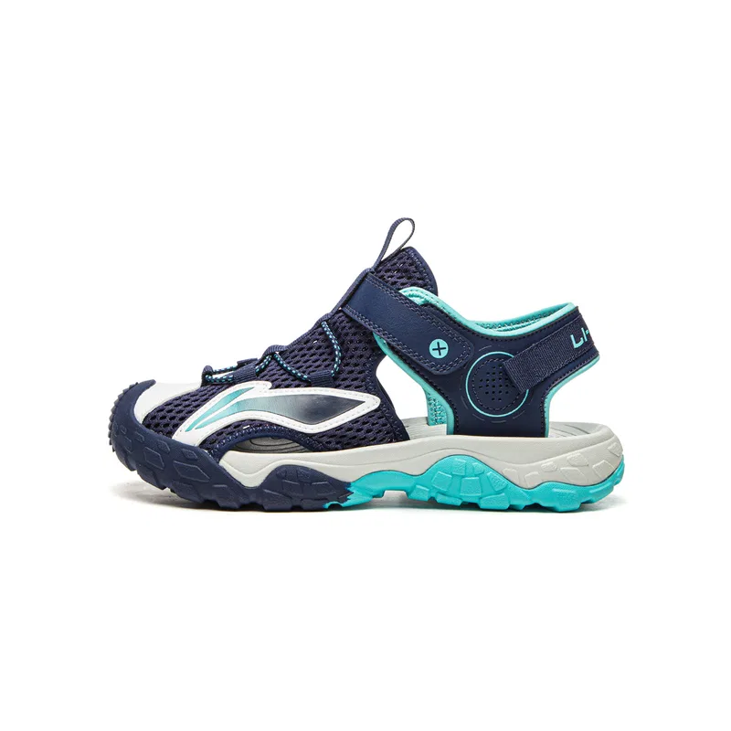 Детские сандалии из синтетической кожи и ткани Li-Ning YOUNG, Dark Ship Blue