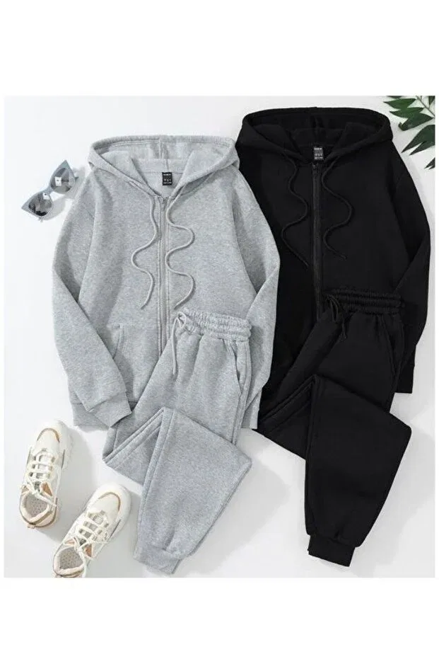 Детский спортивный костюм с капюшоном Cm Buseyiz, Gray-Black