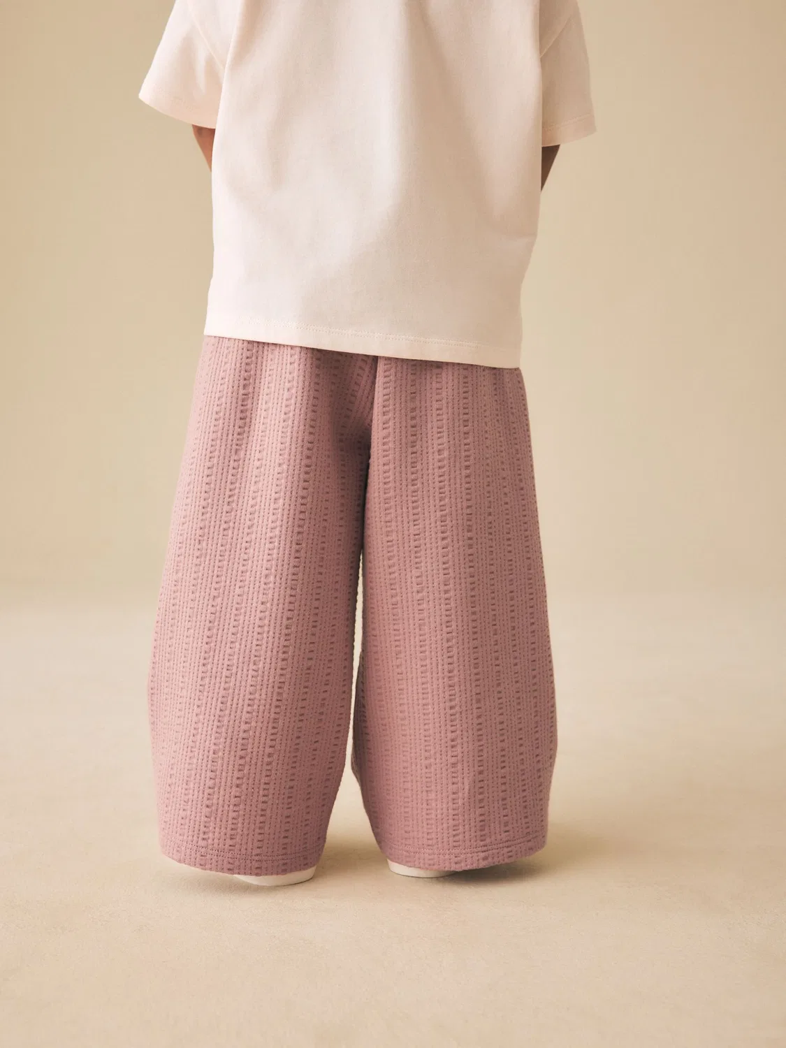 Брюки широкие, модель Wide Leg Next, коричневый — фото 3