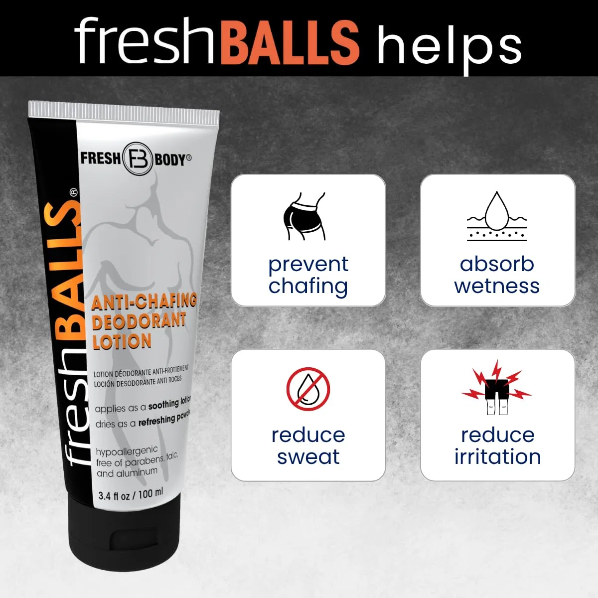 Антиперспирант-лосьон для мужчин Fresh Balls, 6 шт по 3.4 fl oz, Fresh Fresh Body Fb — фото 3
