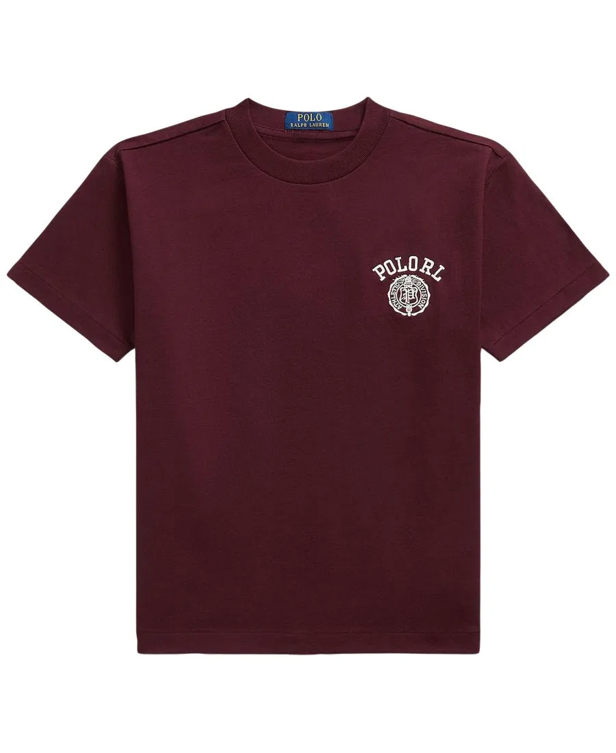 Футболка оверсайз с вышивкой Polo RL Polo Ralph Lauren, Rich Ruby