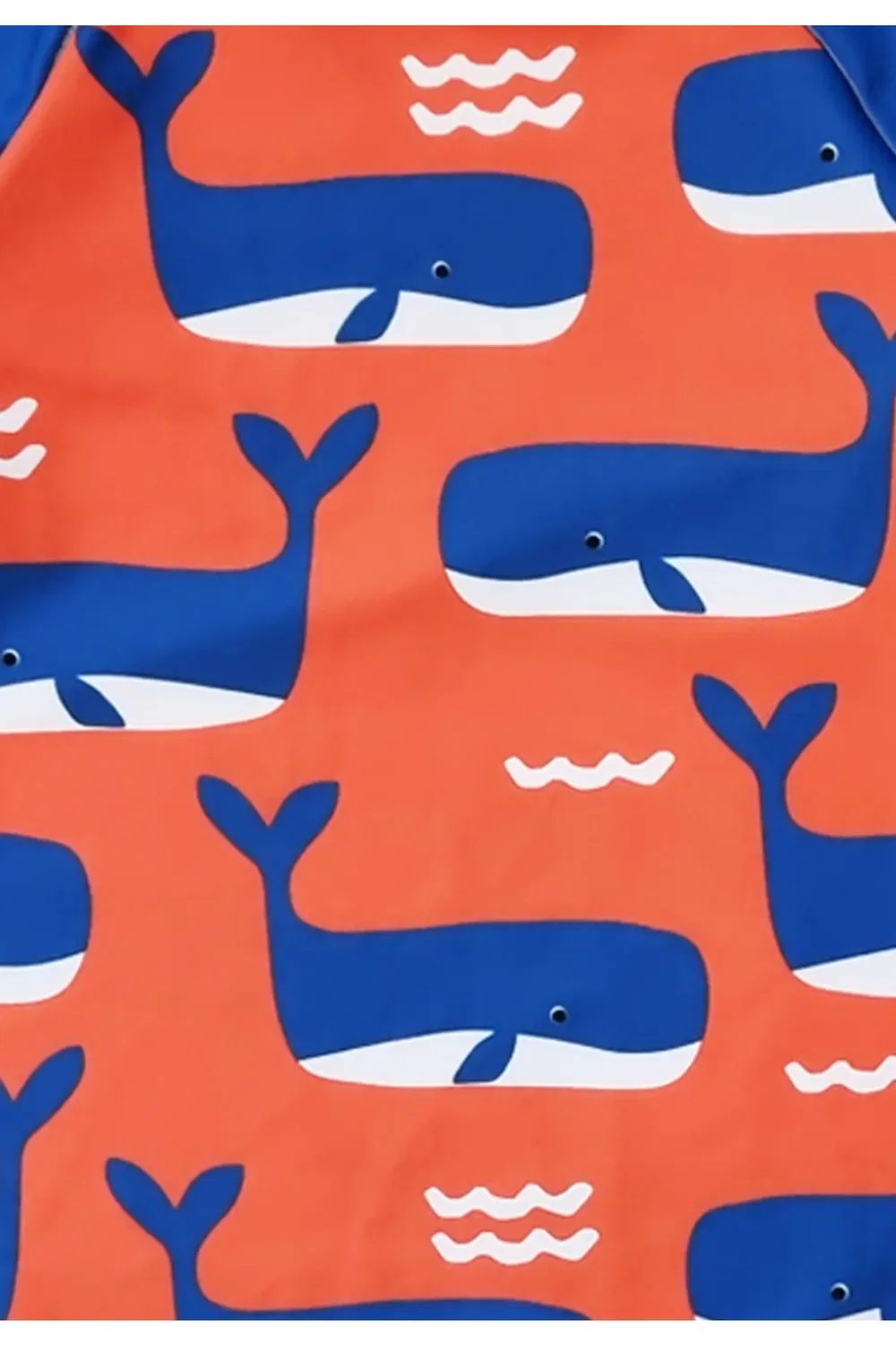 Детский рашгард с принтом Whale Waves Print Toby Tiger, Multi — фото 3