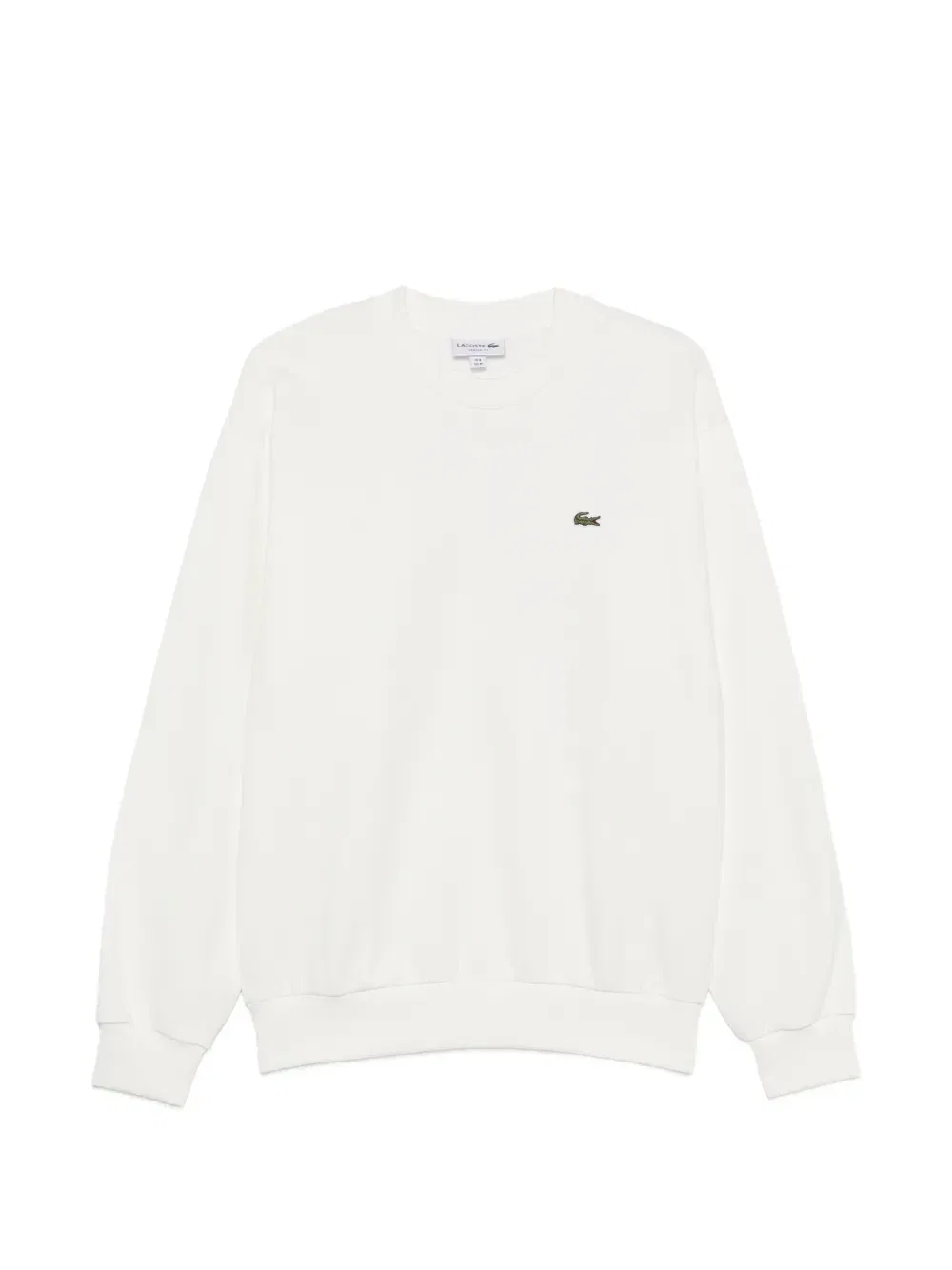 Свитшот с логотипом-нашивкой Lacoste, белый
