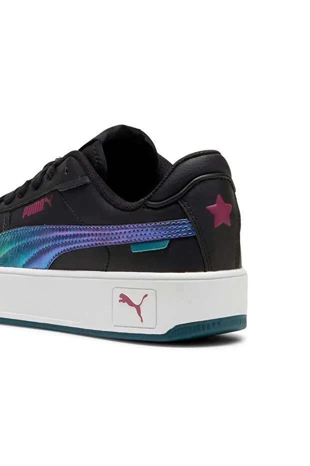 Детские кроссовки для девочек на шнуровке Puma, Black — фото 2