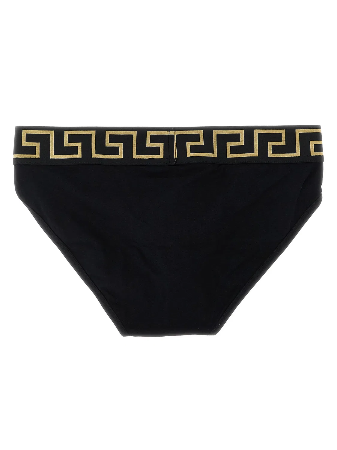 Мужские трусы-слипы с эластичным поясом Greca Versace, Black — фото 3