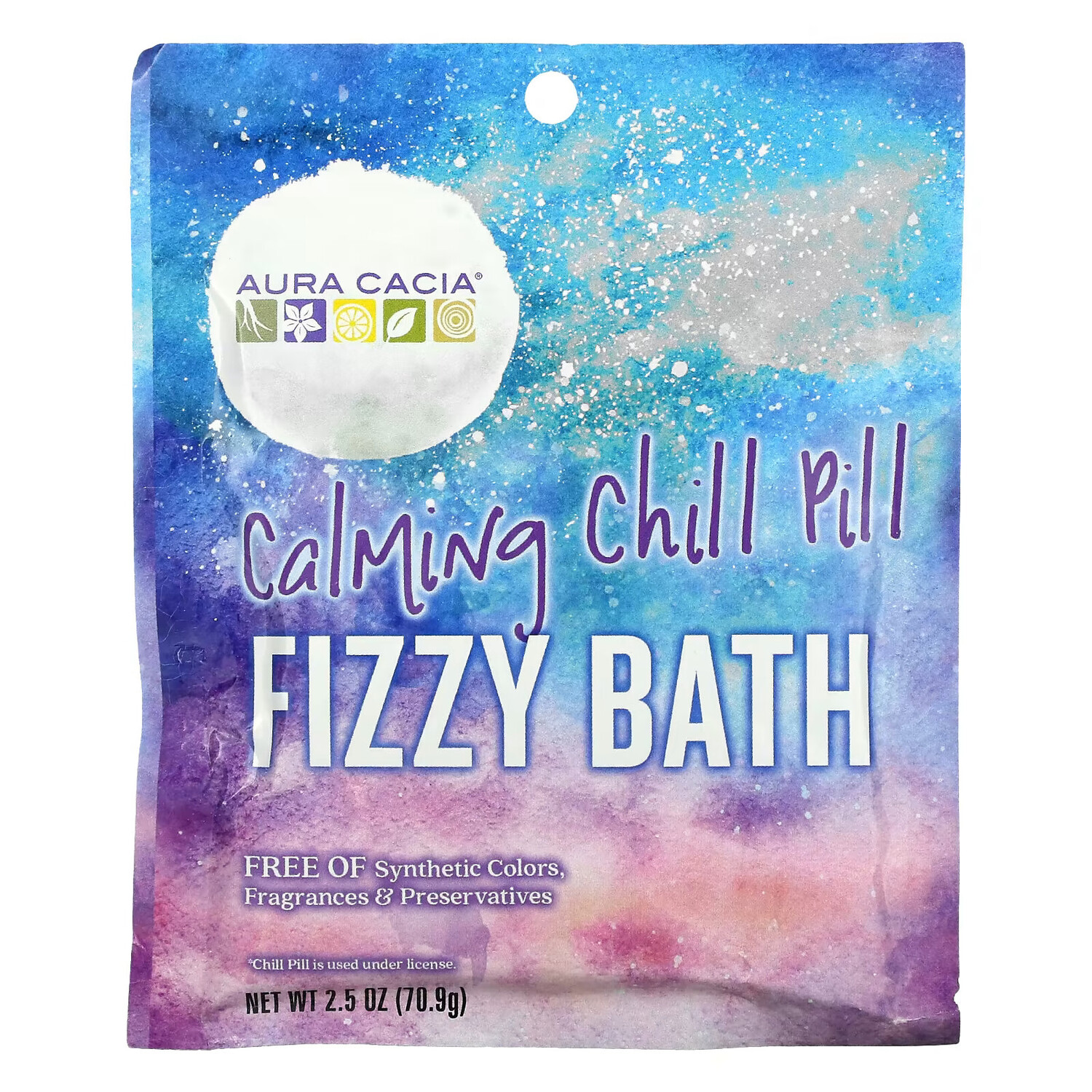 

Aura Cacia, Fizzy Bath, успокаивающая и охлаждающая таблетка, 70,9 г (2,5 унции)