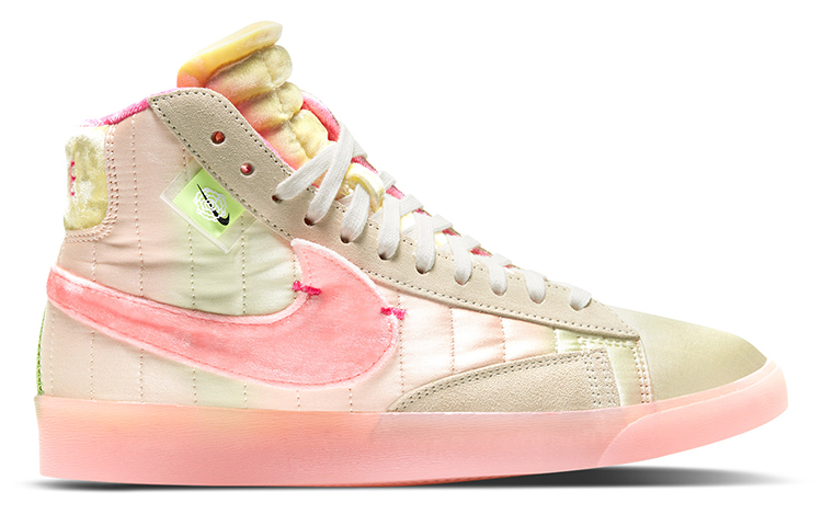 Кроссовки Nike Blazer Mid Rebel, бежевый/розовый — фото 2