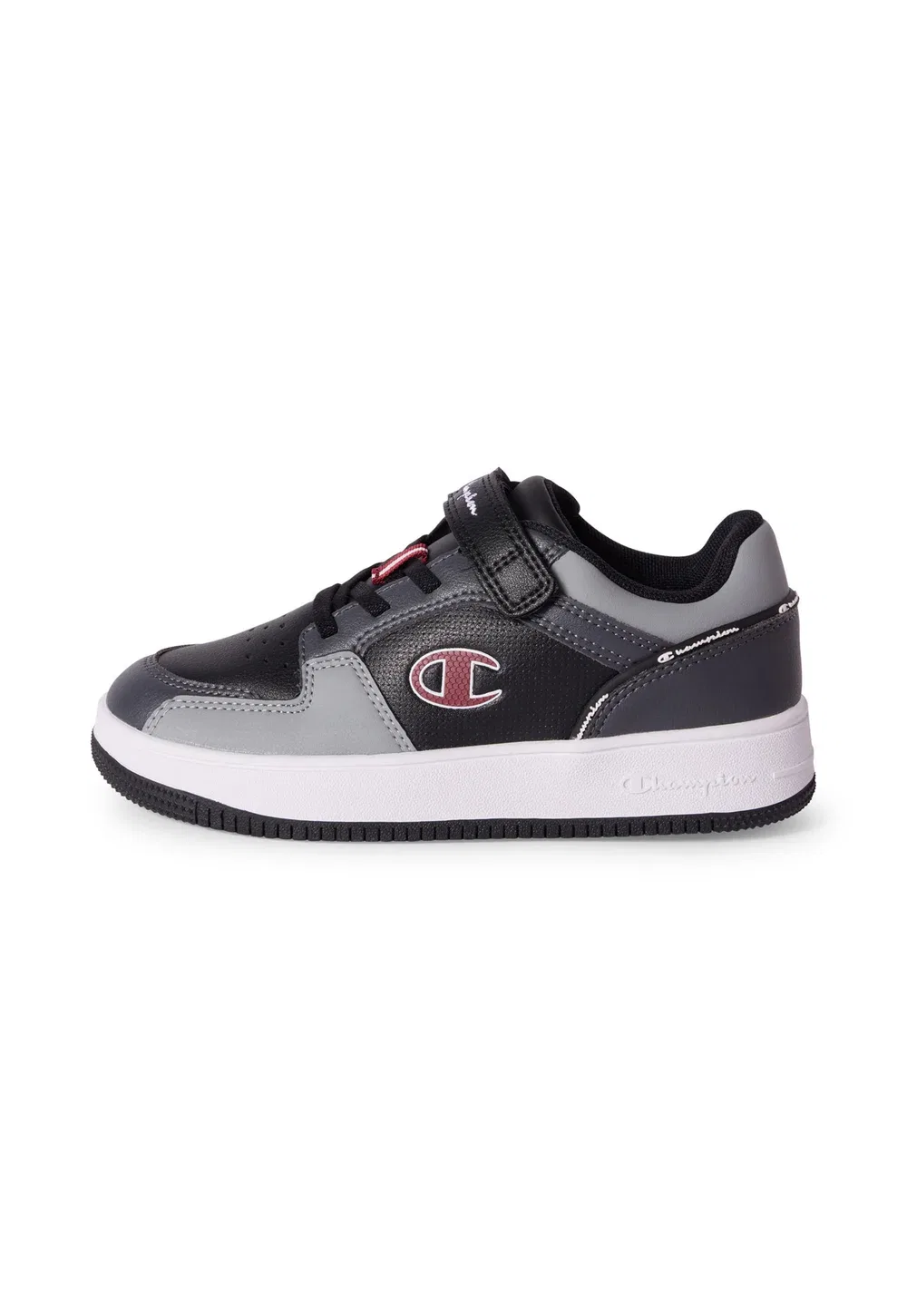 Низкие кроссовки Rebound 2.0 Low B PS для баскетбола - баскетбольные кроссовки Champion, Black And Light Grey