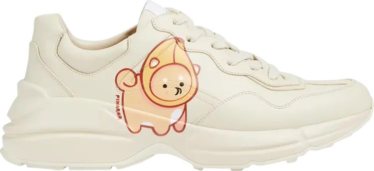 

Кроссовки Pikarar x Gucci Rhyton 'Animal Print', кремовый, Белый, Кроссовки Pikarar x Gucci Rhyton 'Animal Print', кремовый