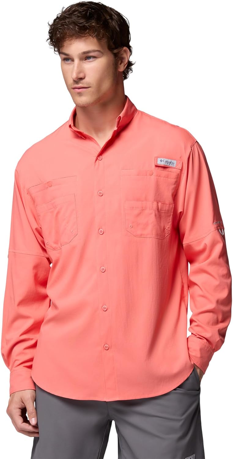 

Columbia мужская рубашка PFG Tamiami II с длинным рукавом, Melonade