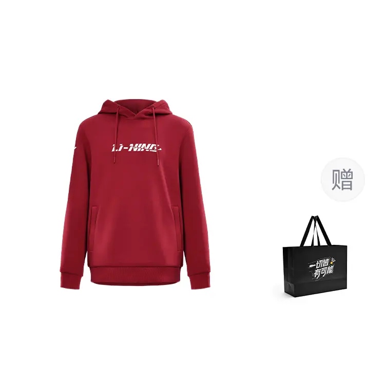 

LINING Свитшот Unisex для настольного тенниса темный красновато-фиолетовый красный