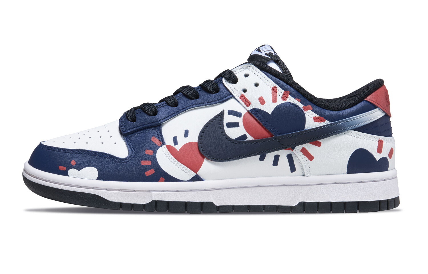 

Кроссовки Nike Dunk Skateboard Shoes Women's Low-Top White, синий
