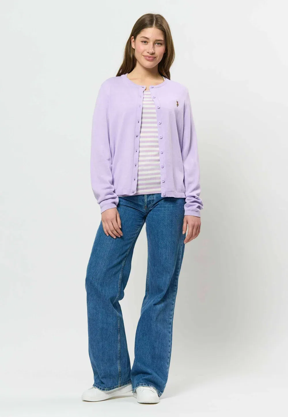 Кардиган Uwkimmi - кардиган U.S. Polo Assn., Pastel Lilac — фото 2