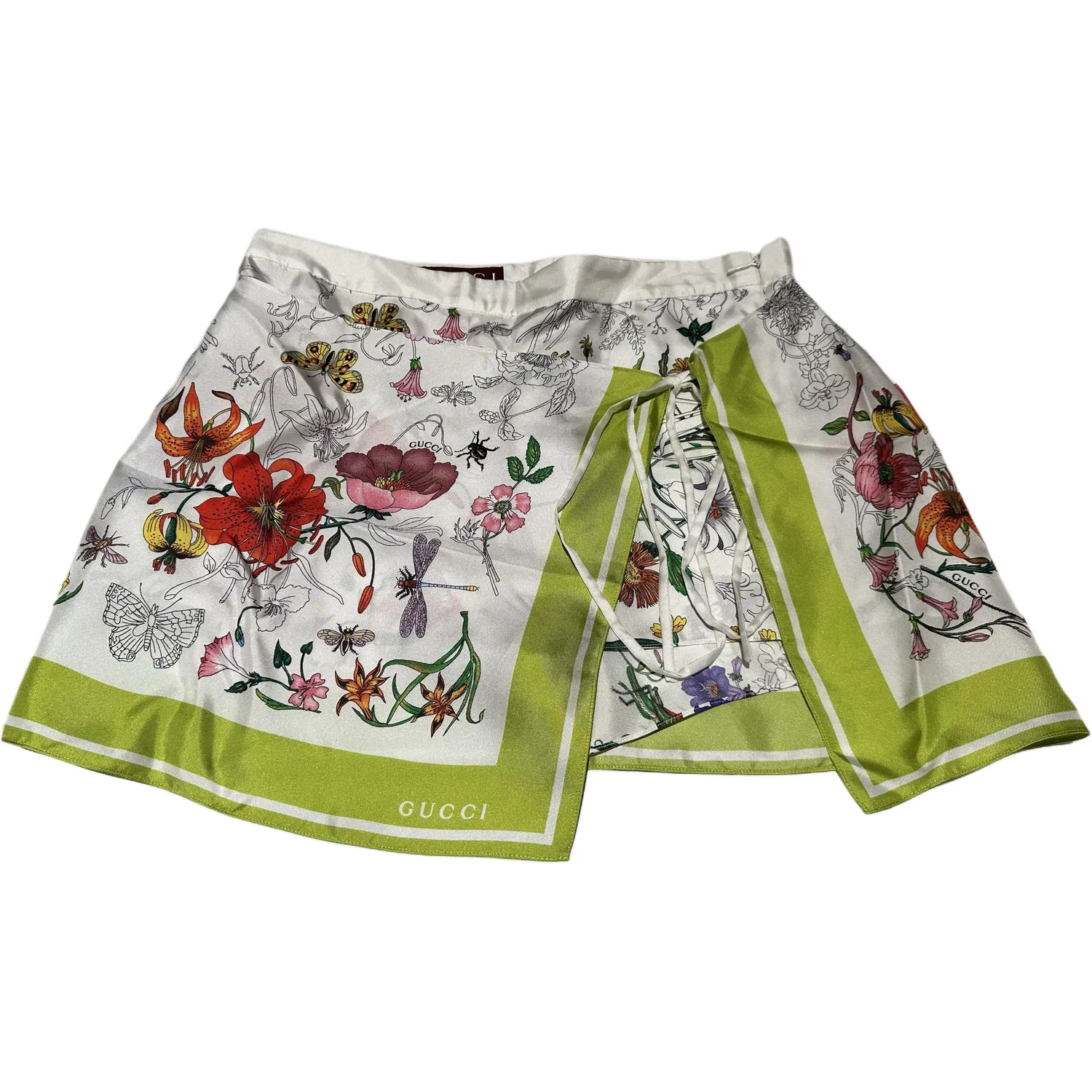 Юбка GUCCI Короткая повседневная, Отрезной ярлык размера, Multicolor