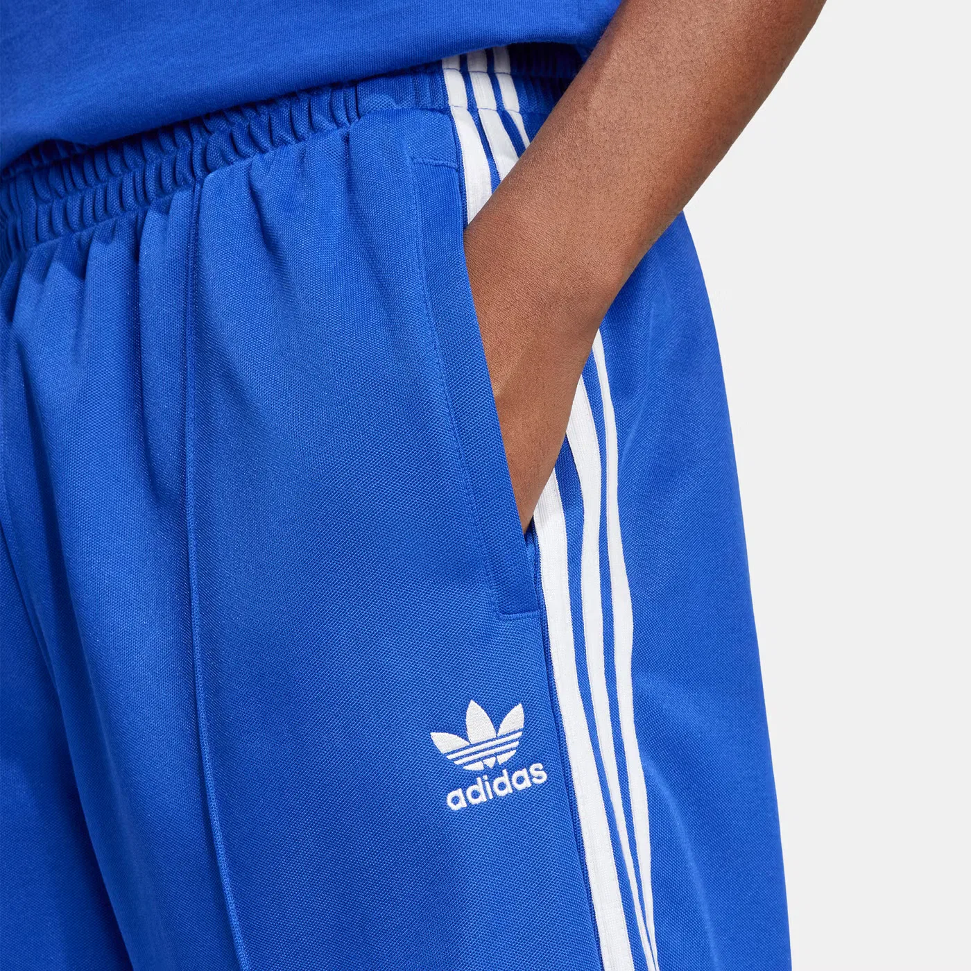 Брюки спортивные с логотипом Firebird Adidas Originals, синий — фото 4