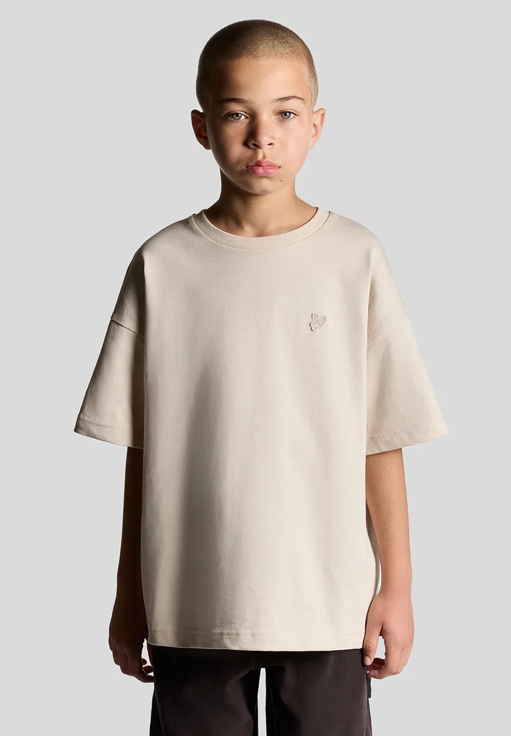Простая футболка Lyle & Scott, W Putty — фото 2