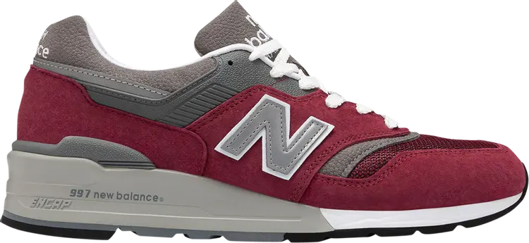 

Кроссовки New Balance 997 Made in USA 'Burgundy Grey', красный