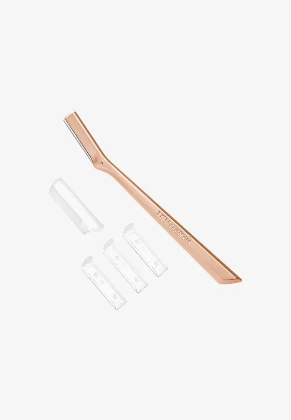 Бритва для лица, удаление волос, Facial Razor, Tweezerman, Rose Gold