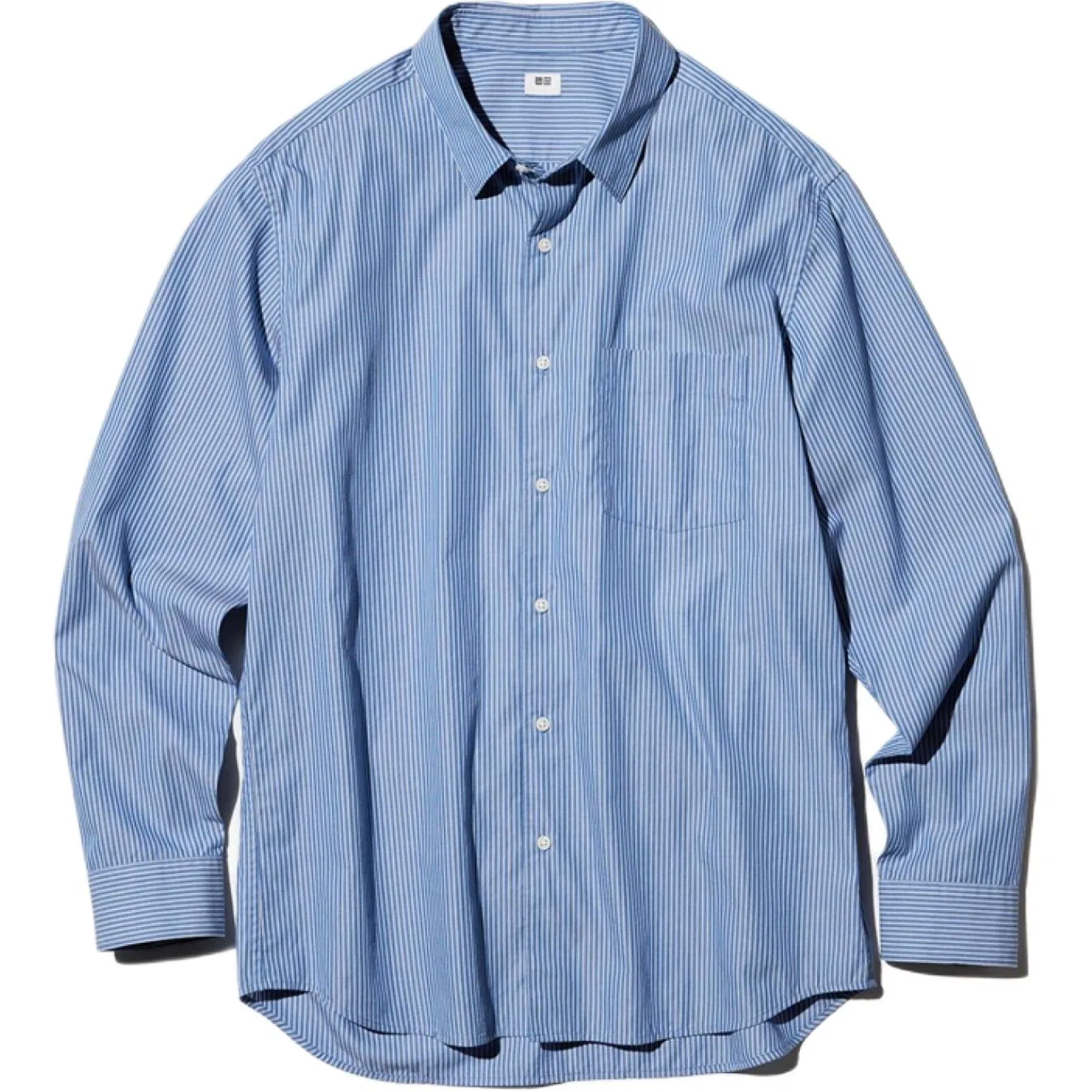 Рубашка Blue Moderate, UNIQLO, Blue