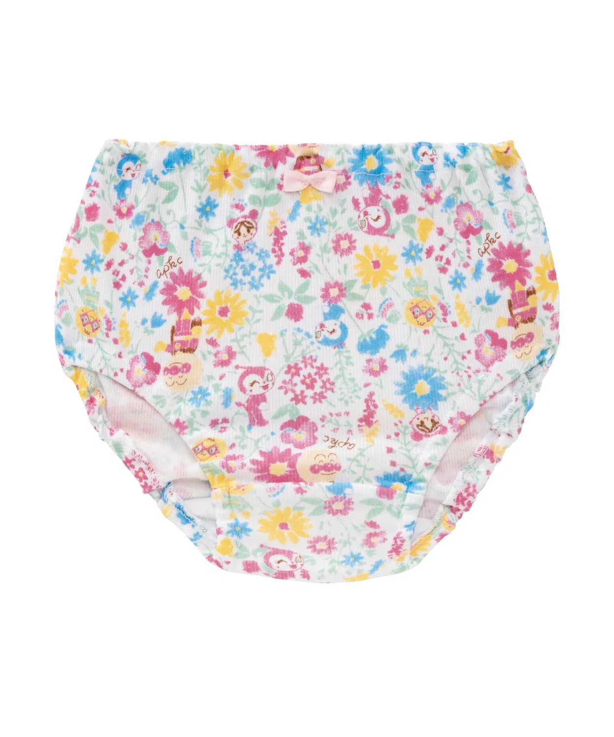 Детские трусы для девочек с цветочным принтом, комплект из 2 штук ANPANMAN KIDS COLLECTION, Pink — фото 4