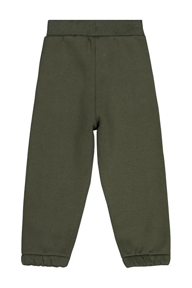 Детские спортивные штаны для мальчиков с принтом Printed paneled Civil Boys, Dark Khaki — фото 2
