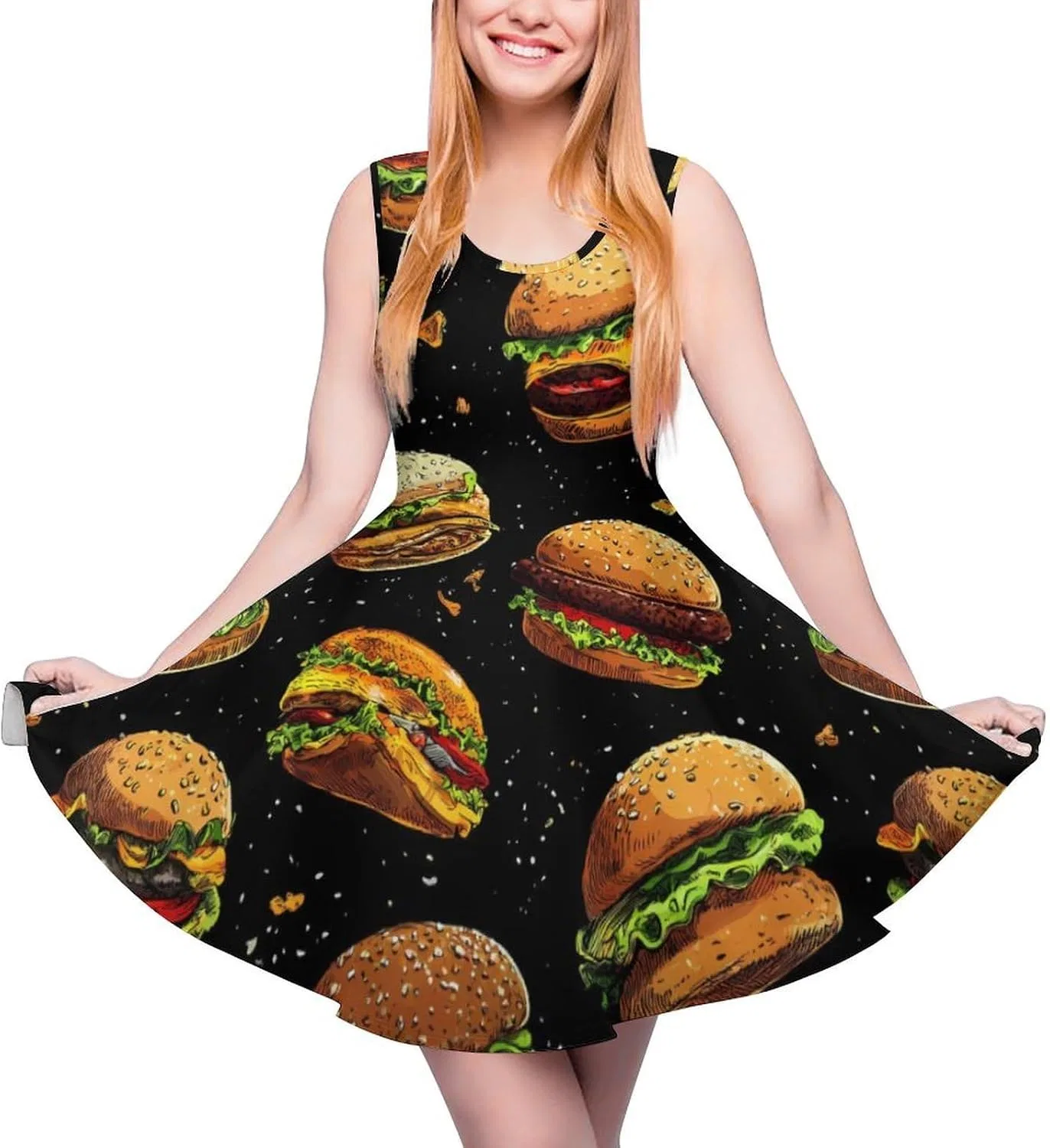 Женское летнее платье с воланами Funny Hamburger, Style