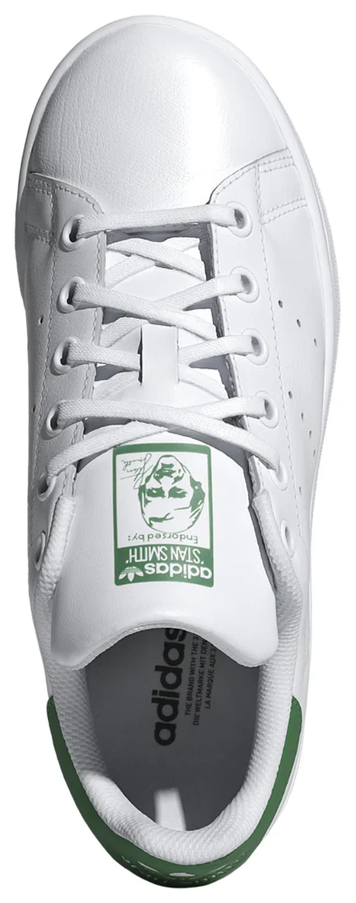 Кроссовки для мальчиков Stan Smith Adidas, цвет White/White/Green — фото 4