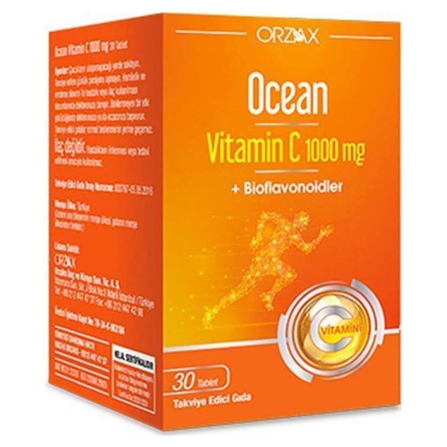 

Витамин C Orzax Ocean 1000 мг, 30 таблеток